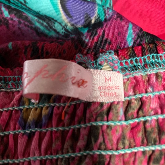 Sophia Multicoloured Strapless Maxi Dress Size M - Picture 7 of 9